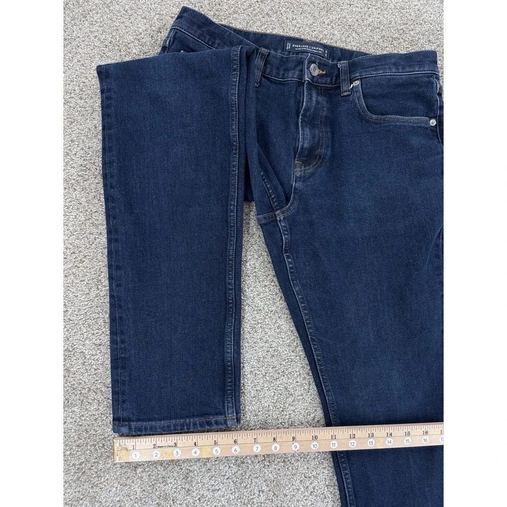 Everlane Uniform Slim 4-Way Stretch Organic Jean Mens 33x29* Blue Rinse Workwear